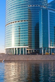 Modern scyscrapers of Moscow city business center