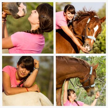 Girl and horse