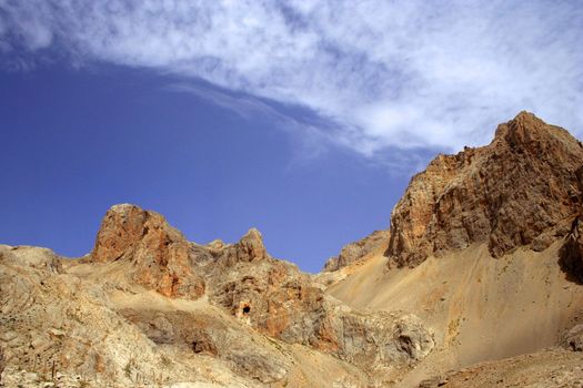 Rock mountain landscape from central toros mountains (Aladaglar)