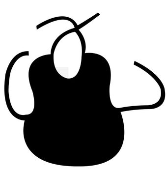 baby bib silhouette vector