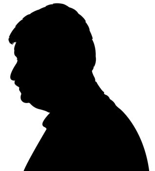 a man head silhouette