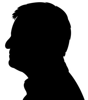 a man head silhouette