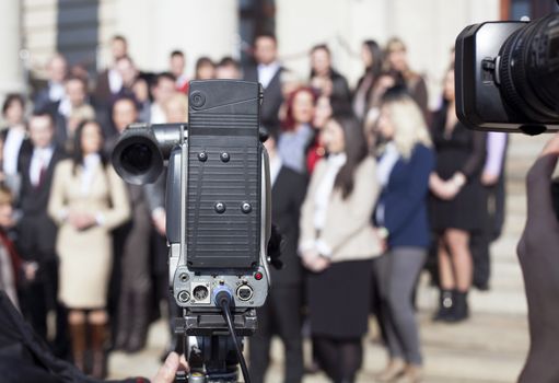 Capturing event with professional video camera