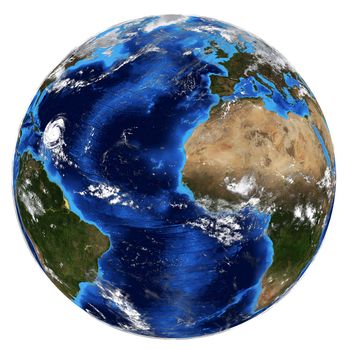 Photorealistic Earth. Elements of this image are furnished by NASA