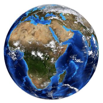 Photorealistic Earth. Elements of this image are furnished by NASA