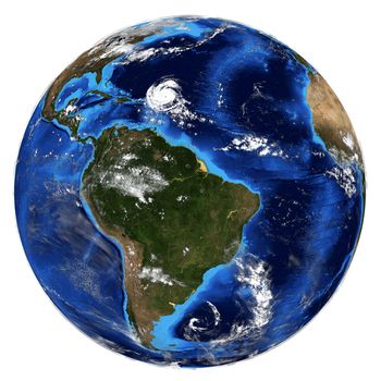 Photorealistic Earth. Elements of this image are furnished by NASA