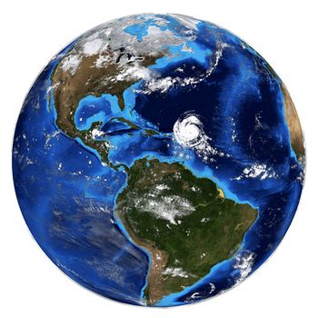 Photorealistic Earth. Elements of this image are furnished by NASA