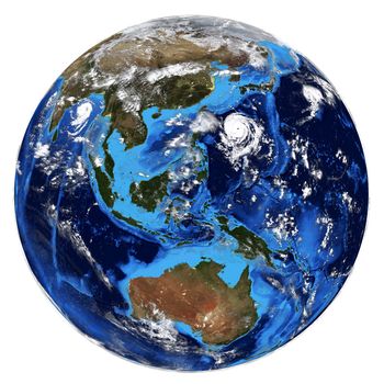 Photorealistic Earth. Elements of this image are furnished by NASA