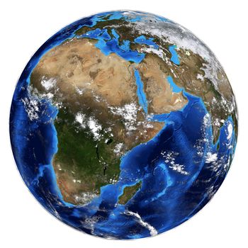 Photorealistic Earth. Elements of this image are furnished by NASA