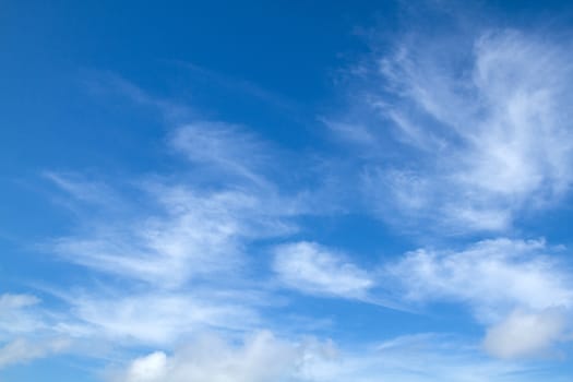 View white cloud with blue sky background