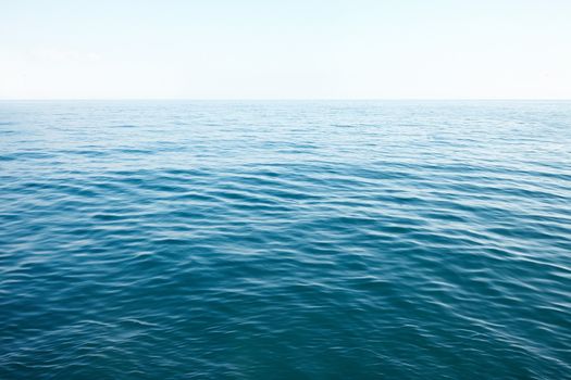 Open water surface of the sea