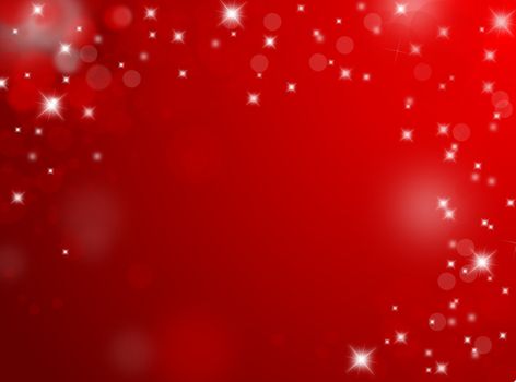 Red Valentine background with stars