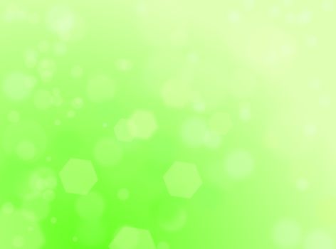 Light green natural background with ray of lights