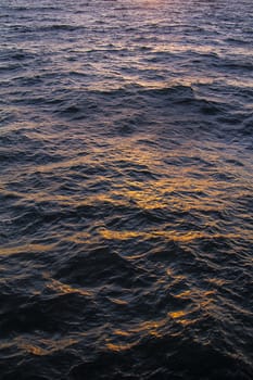 pacific ocean reflecting the sunset