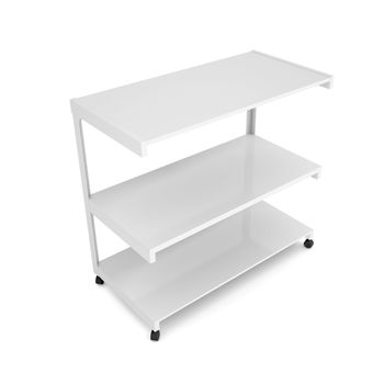 Office shelving unit on wheels. Isolated render on a white background