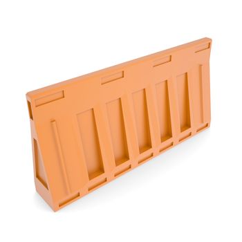 Portable traffic barriers. Isolated render on white background