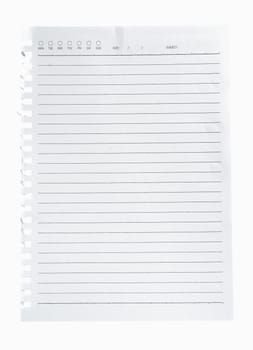 High resolution isolated  notepad with clipping path