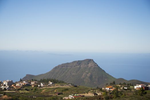 A mountain village on the Canary Island of Tenerife