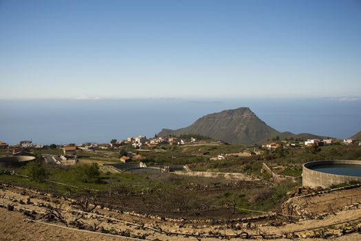 Wineyards in a mountains village in Tenerife, Canary Islands