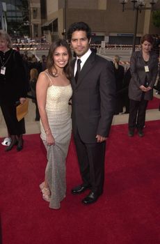 Esai Morales and date at the 2000 Alma Awards, in Pasadena, 04-16-00