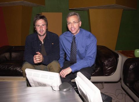 David Arquette and Dr. Drew Pinsky on the Dr. Drew Internet Show, Pasadena, 04-12-00