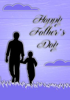 Father and son silhouette for Father's Day
