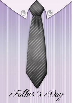 Illustration of tie and shirt for Father's Day