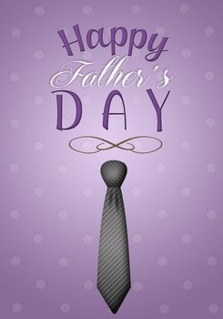 illustration for Happy Father's Day with tie