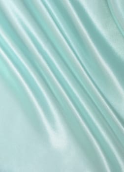 Smooth elegant blue silk can use as background 