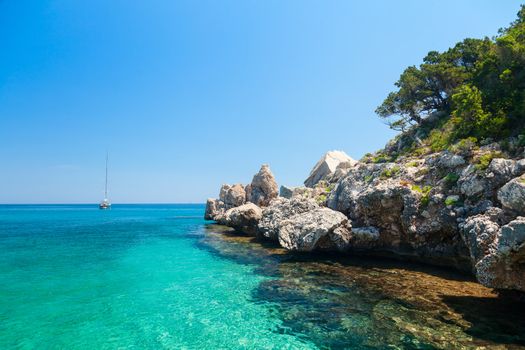 Cala Luna cove at Gulf of Orosei in Sardinia