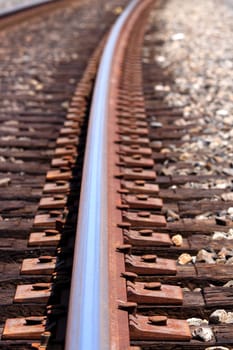 close up shot of a train track