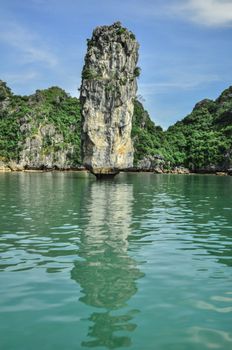 Picturesque sea landscape. Ha Long Bay, Vietnam 2011