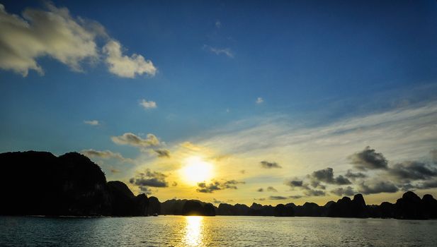 Picturesque sea landscape. Ha Long Bay, Vietnam 2011