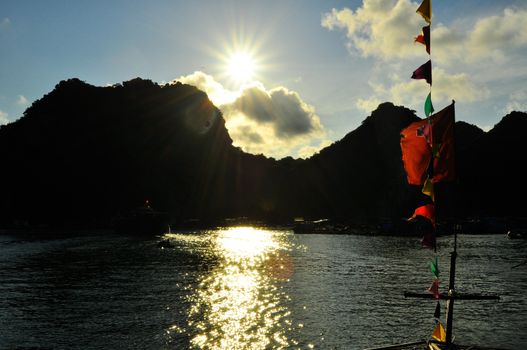 Picturesque sea landscape. Ha Long Bay, Vietnam 2011