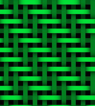 Abstract green  lines on background