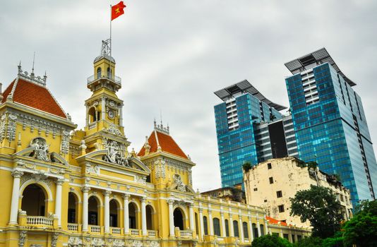 business center in Ho Chi Minh City on Vietnam Saigon 2011