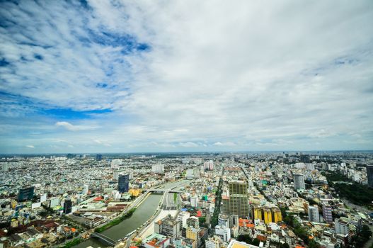 business center in Ho Chi Minh City on Vietnam Saigon 2011