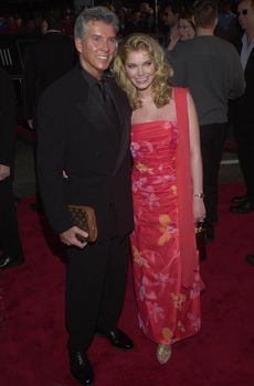 Michael Buffer and wife Helena at the premiere of Warner Brother's "READY TO RUMBLE" in Hollywood, 04-05-00