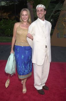 Julie Benz and Jon Kassir at the Planet Hope Gala hosted by Sharon and Kelly Stone in Woodland Hills. 08-07-00
