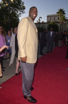 Magic Johnson at the premiere of "Original Kings of Comedy" in Hollywood. 08-10-00