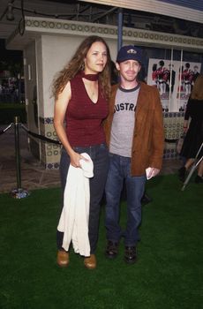 Seth Green and Girlfriend Chad at the premiere of The Replacements in Westwood. 08-07-00