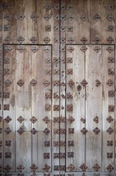 Full frame take of an old weathered door