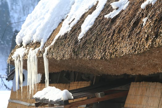 Cottage at Gassho-zukuri Village/Shirakawago:japan