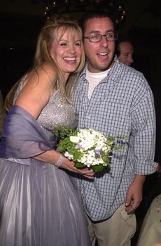 Joan Child and Adam Sandler at the premiere of My 5 Wives in Santa Monica. 08-28-00