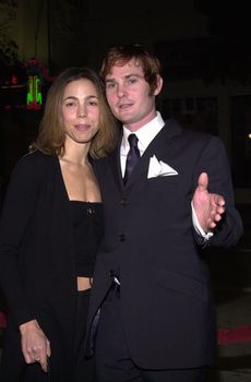 Henry Thomas and Wife at the premiere of Miramax's "All The Pretty Horses," in Westwood, 12-17-00