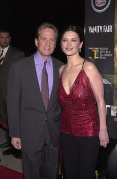 Michael Douglas and Catherine Zeta-Jones at the premiere of USA Films "Traffic" in Beverly Hills, 12-14-00