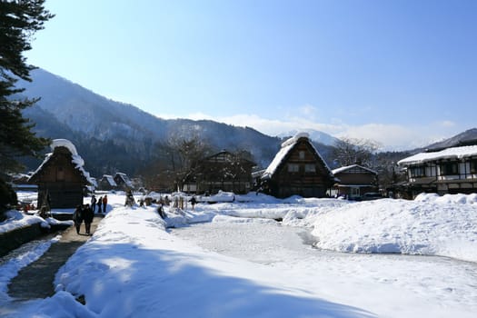 World Heritage, Historic Village of Shirakawago, Gifu, Japan