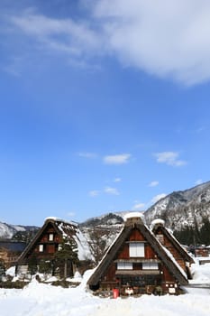 Cottage at Gassho-zukuri Village/Shirakawago:japan