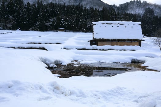 Cottage at Gassho-zukuri Village/Shirakawago:japan