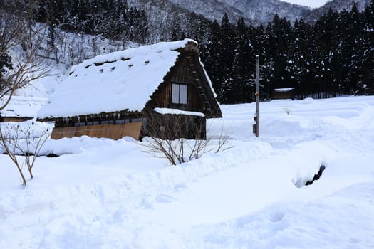 Cottage at Gassho-zukuri Village/Shirakawago:japan